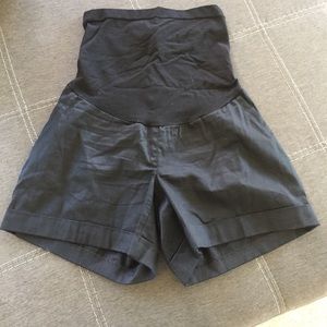 Black maternity shorts